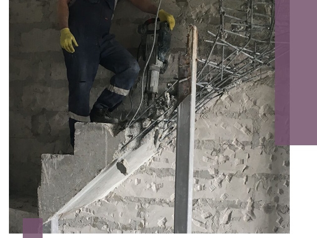 Демонтаж металлических и бетонных лестниц в Сосновоборске