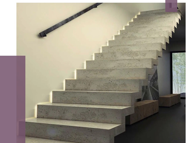 Облицовка бетонных лестниц в Сосновоборске от 4655 руб/м2 