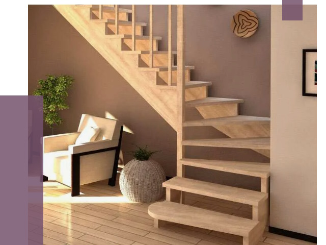 Изготовление Г-образных лестниц в Сосновоборске от 19138 руб. 