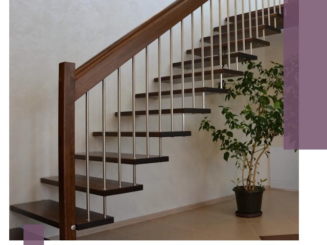 Лестницы на больцах под ключ в Сосновоборске – изготовление и монтаж