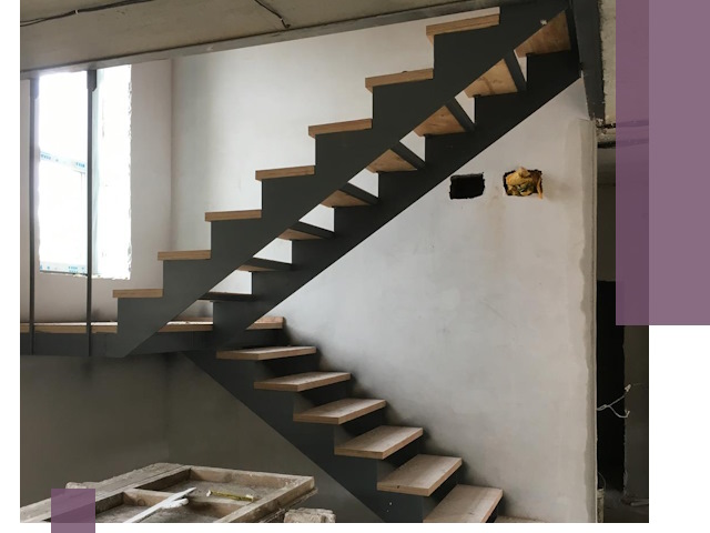 Изготовление лестниц на металлокаркасе в Сосновоборске от производителя