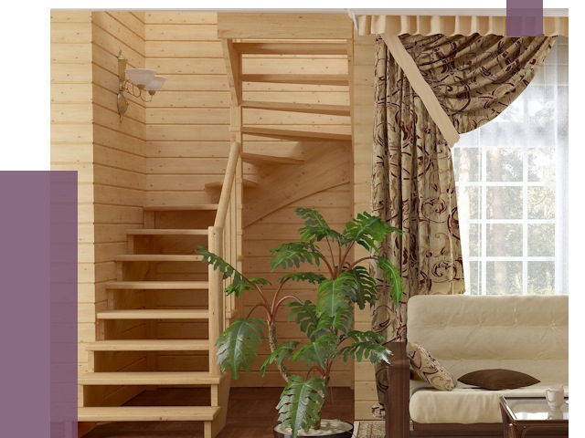 Лестницы для дачи в Сосновоборске от 76812 руб.  | ПРОЛЁТ-Ссб