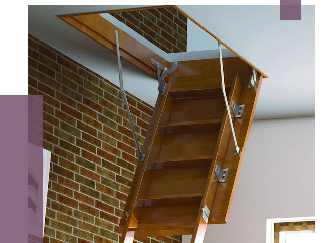 Установка чердачной лестницы в Сосновоборске от 7914 руб. | ПРОЛЁТ-Ссб