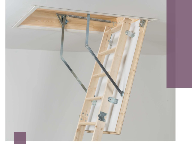 Установка чердачной лестницы под ключ в Сосновоборске