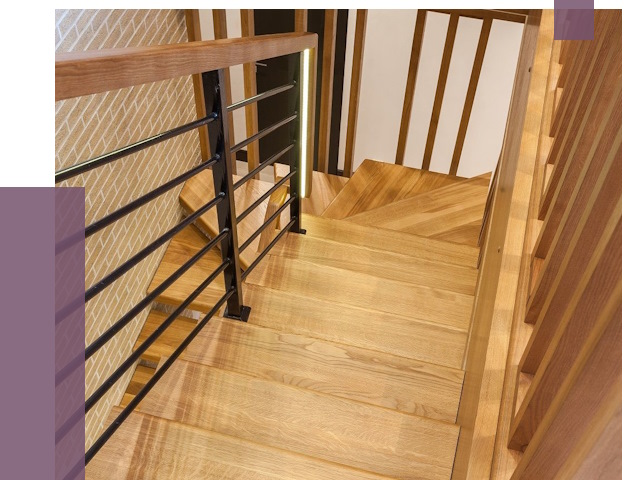 Лестницы из ясеня в Сосновоборске под ключ от 10138 руб. 