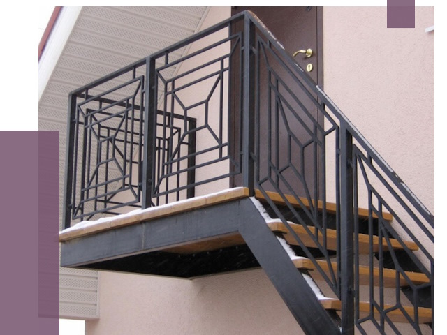 Металлические перила в Сосновоборске от 4345 руб.  | ПРОЛЁТ-Ссб