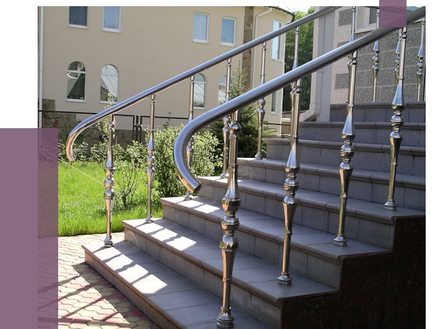 Перила для крыльца в Сосновоборске от 10862 руб. — монтаж ПРОЛЁТ-Ссб