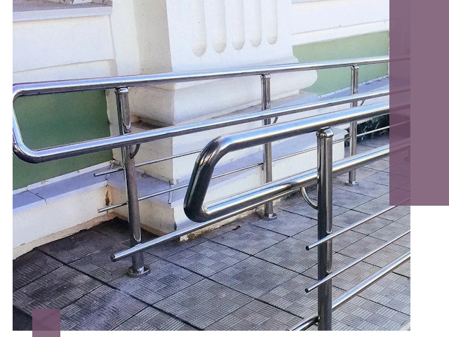 Ограждения пандусов из металла и нержавейки в Сосновоборске