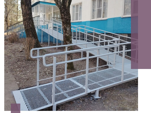 Пандусы под ключ в Сосновоборске: изготовление, монтаж и демонтаж