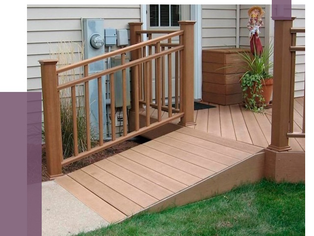 Пандус на крыльцо в Сосновоборске под ключ от 7862 руб.