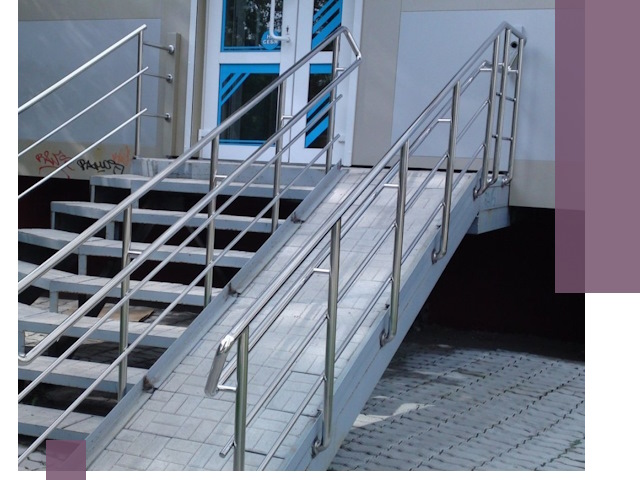 Пандус на крыльцо под ключ в Сосновоборске: монтаж и изготовление