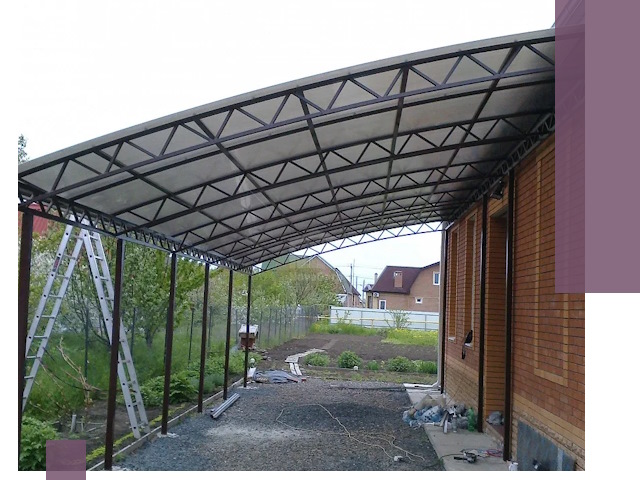 Профессиональный монтаж навесов под ключ в Сосновоборске