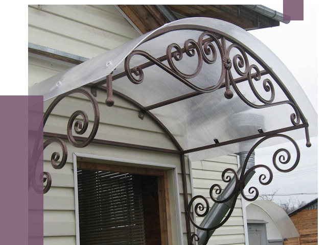 Изготовление козырьков в Сосновоборске от 7448 руб. — заказать | ПРОЛЁТ-Ссб