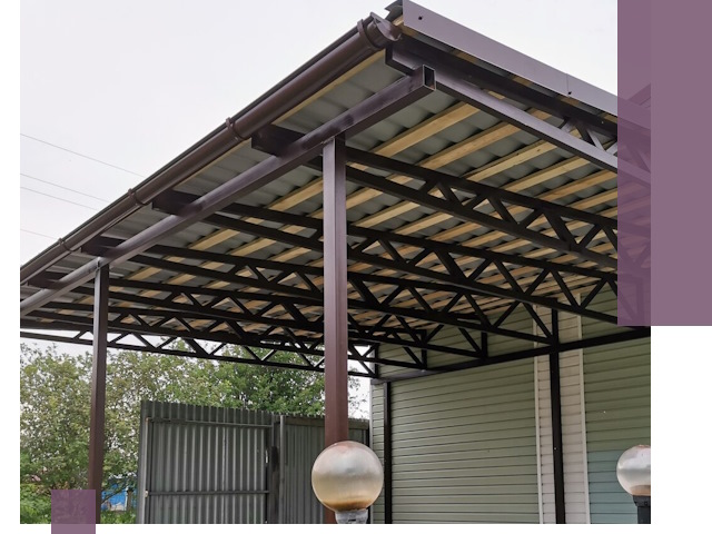 Навесы под ключ в Сосновоборске: изготовление, монтаж и гарантия