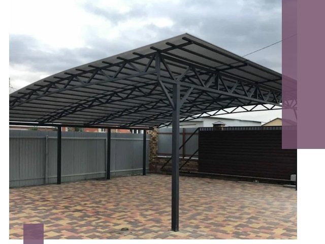 Недорогие навесы под ключ в Сосновоборске — изготовление и монтаж