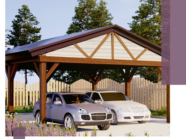 Навесы для автомобиля в Сосновоборске — изготовление и монтаж