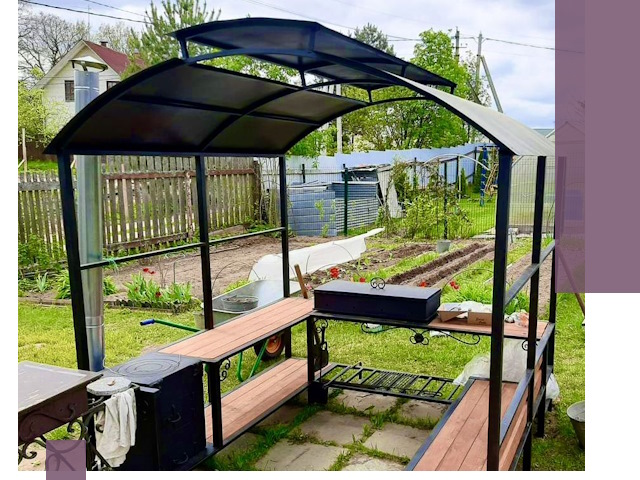 Навесы для барбекю в Сосновоборске: изготовление, монтаж и демонтаж