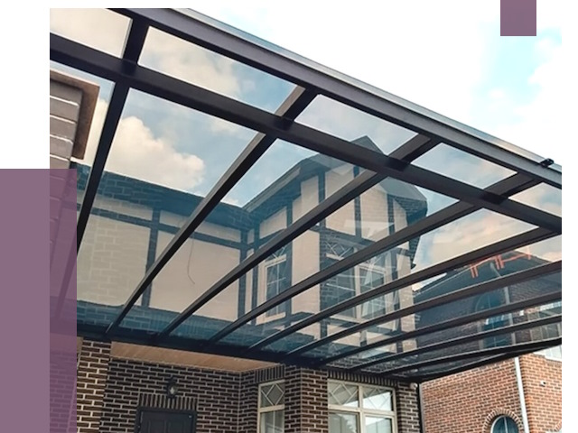 Навесы из поликарбоната в Сосновоборске от 8710 руб. под ключ — ПРОЛЁТ-Ссб