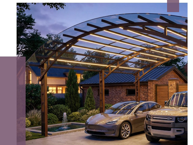 Металлические навесы в Сосновоборске от 12828 руб. под ключ — ПРОЛЁТ-Ссб