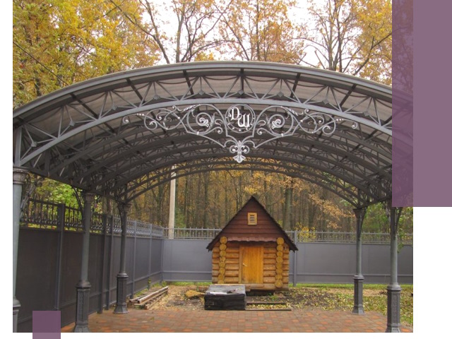 Кованые навесы премиум-класса под заказ в Сосновоборске