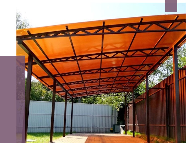 Односкатные навесы под ключ в Сосновоборске от 13293 руб. 