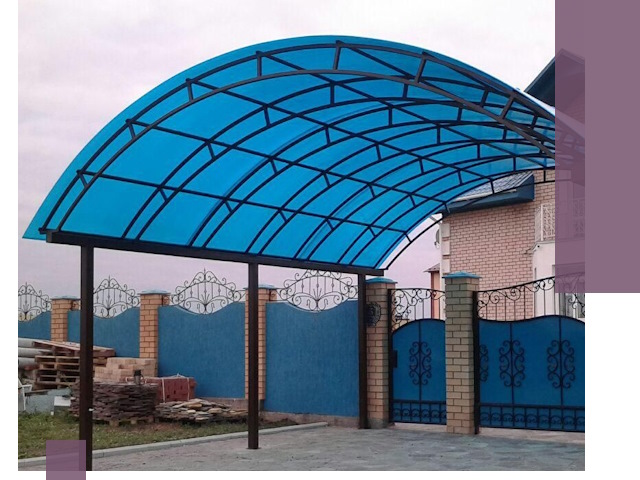 Арочные навесы под ключ в Сосновоборске — изготовление и монтаж