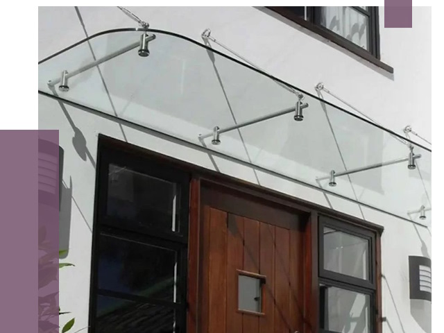 Стеклянные козырьки в Сосновоборске от 19138 руб. | ПРОЛЁТ-Ссб