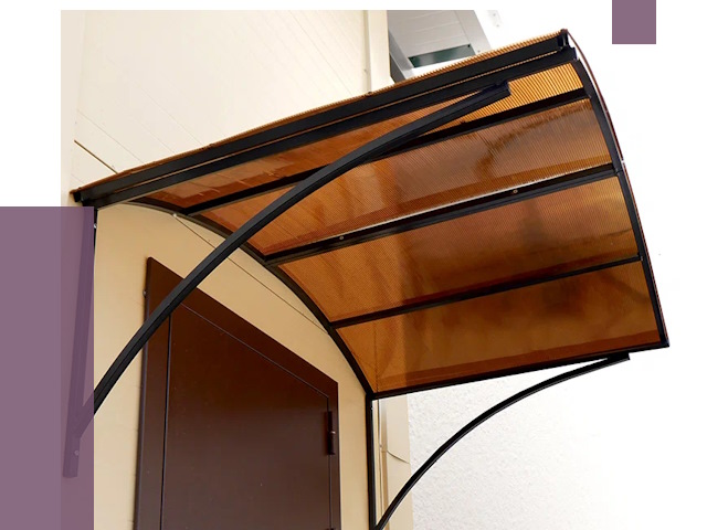 Недорогие козырьки в Сосновоборске от 7676 руб.  | ПРОЛЁТ-Ссб