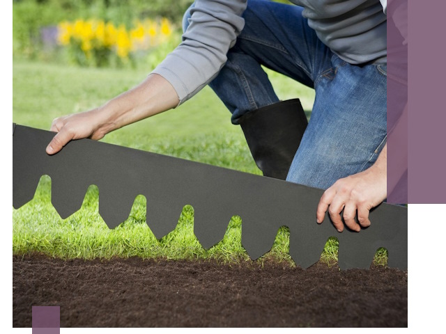 Металлические бордюры для газона в Сосновоборске — изготовление и монтаж